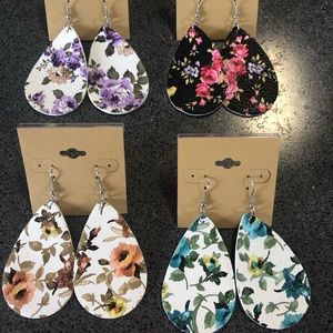 Set of 4 flora earrings